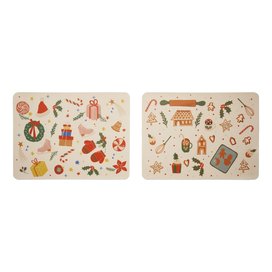 Silicone Non - Slip Baking Mat with Holiday Pattern