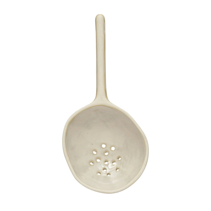Stoneware Strainer Spoon - Small Batch Specialty Gifts