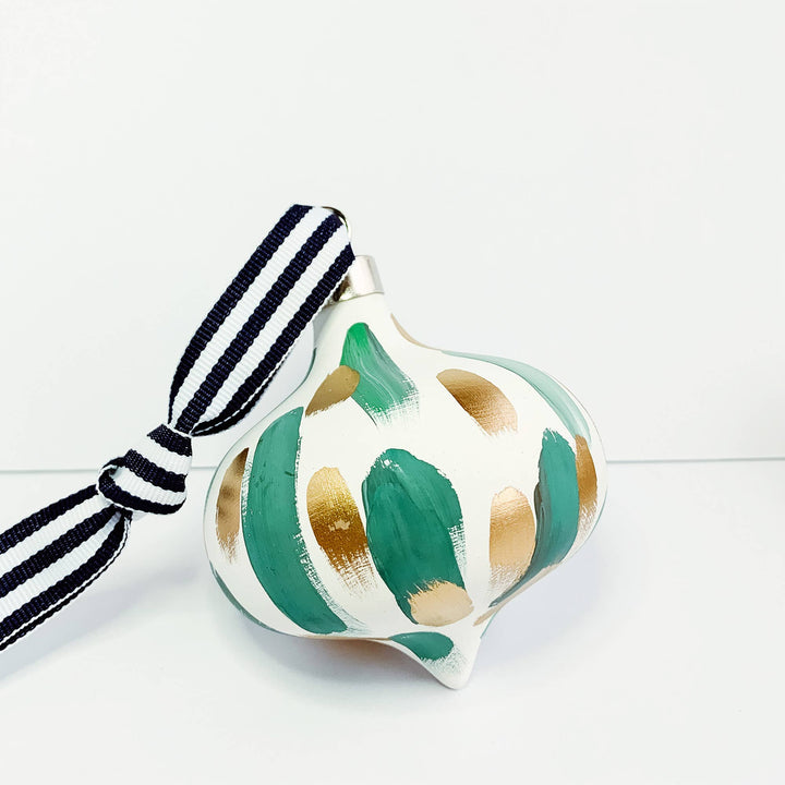 Sundown on the River, hand painted ornament - Small Batch Specialty Gifts