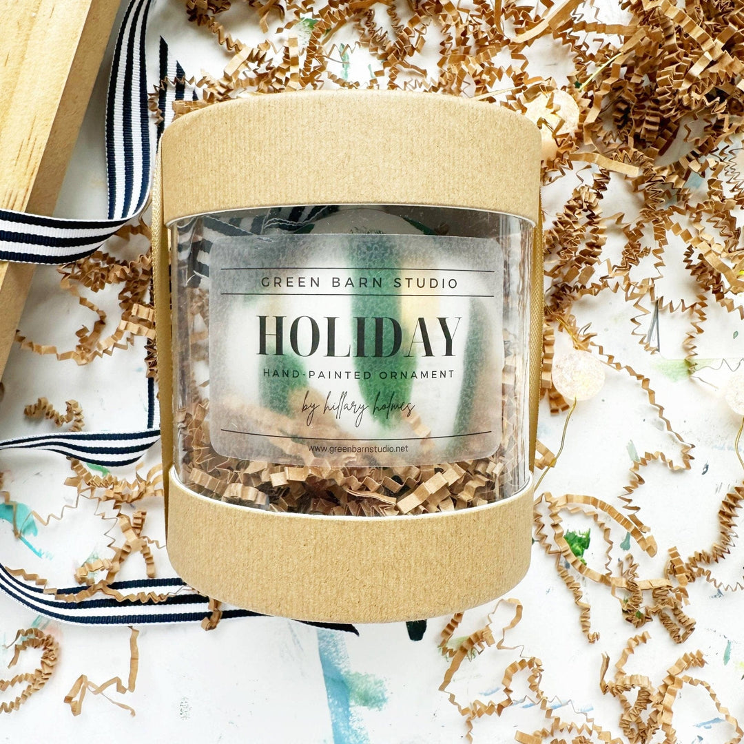 Sundown on the River, hand painted ornament - Small Batch Specialty Gifts