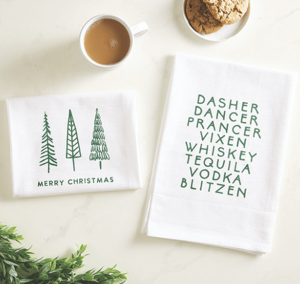 Thirsty Boy Holiday Kitchen Towel