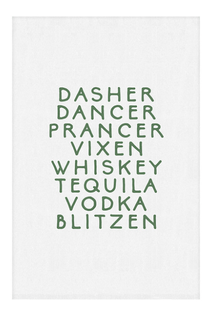 Thirsty Boy Holiday Kitchen Towel