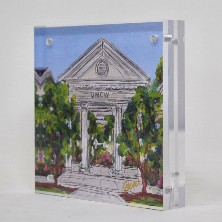 UNC Wilmington Landmark Acrylic Block - Small Batch Specialty Gifts