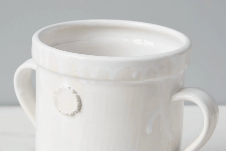 White Handthrown Crock - Small Batch Specialty Gifts