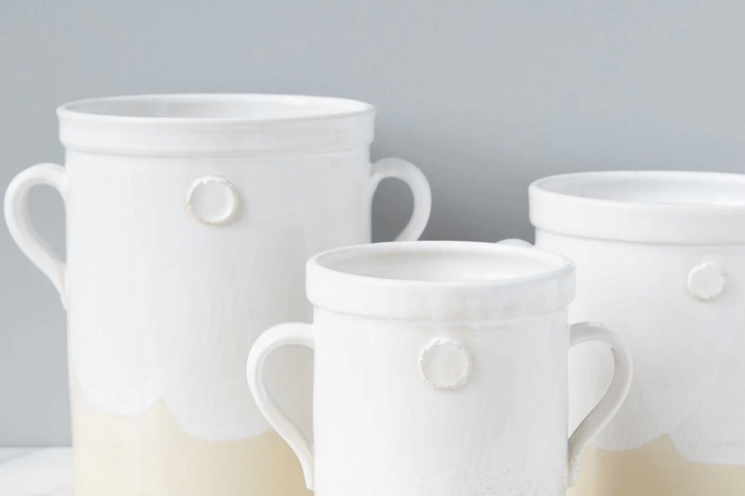 White Handthrown Crock - Small Batch Specialty Gifts