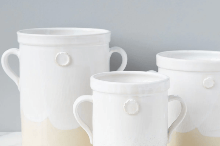 White Handthrown Crock - Small Batch Specialty Gifts