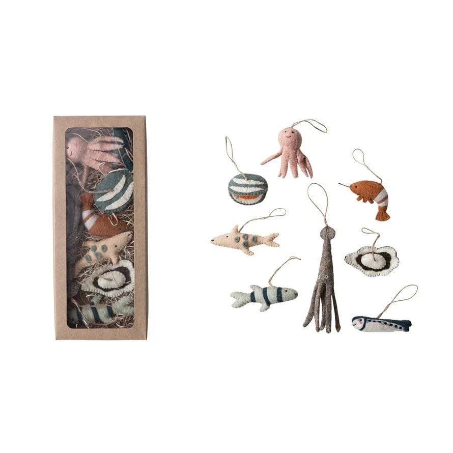 Wool Felt Sea Animals Ornaments