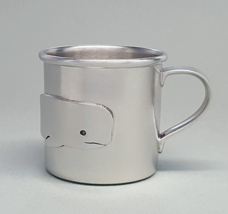 These unique and elegant baby cups are the perfect keepsake gifts for babies and toddlers! Each heirloom quality cup is beautifully handcrafted from lead free pewter and then hand polished until it shines. Your cup will arrive in an adorable gift box. Measures 2-1/4 inches tall. Please hand wash. Hand cast in our Rhode Island studio from lead-free pewter.