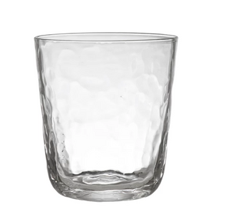 This textured glass is a beautiful choice for serving a small glass of juice or water. It will dress up your table's decor and is an excellent companion for a stemmed wine glass.