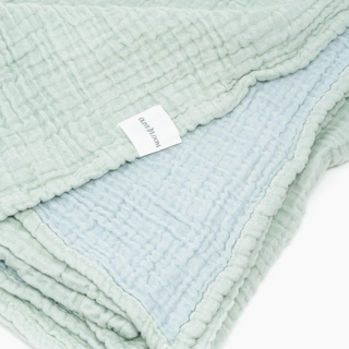 Cloud Cotton Baby Blanket in Mint color
