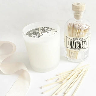 All natural soy candle and vintage matches. Makes a great gift. New Bern NC and Raleigh, NC