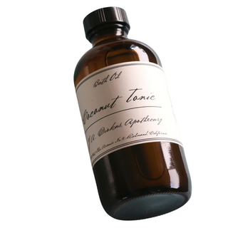 Our Apothecary Bath Tonics are simple, natural, and healing, containing only Sweet Almond Oil, Coconut Oil, Meadowfoam Seed Oil, and essential oil blends. Rich in Vitamin E, A, and Omega 6, they gently cleanse and nourish the most sensitive skin, while healing skin problems and protecting against sun damage.