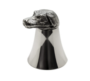Traditionally, before going out on the hunt, hunters would have a dram in these unique stirrup cups.  Since the cups were used  when their “feet were in the stirrups”, the name stuck.   Amaze your guests by standing this 3 oz. cup on its heads for filling!