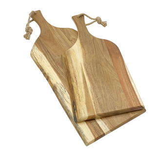 Made of acacia wood and available in 18" or 24" lengths, perfect for charcuterie boards for anyone who entertains 