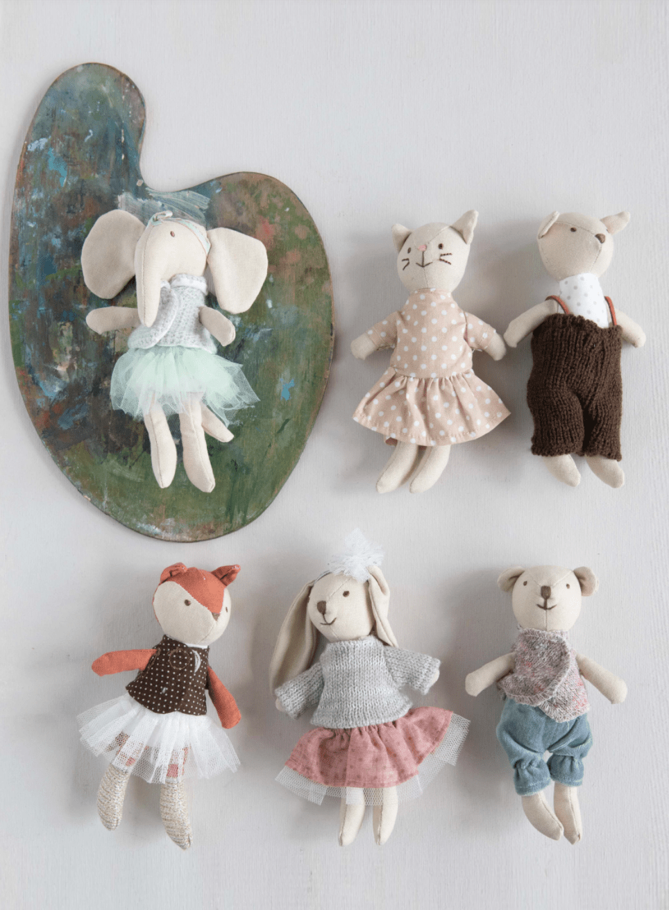 Cotton Linen Mini Animal - Small Batch Specialty Gifts