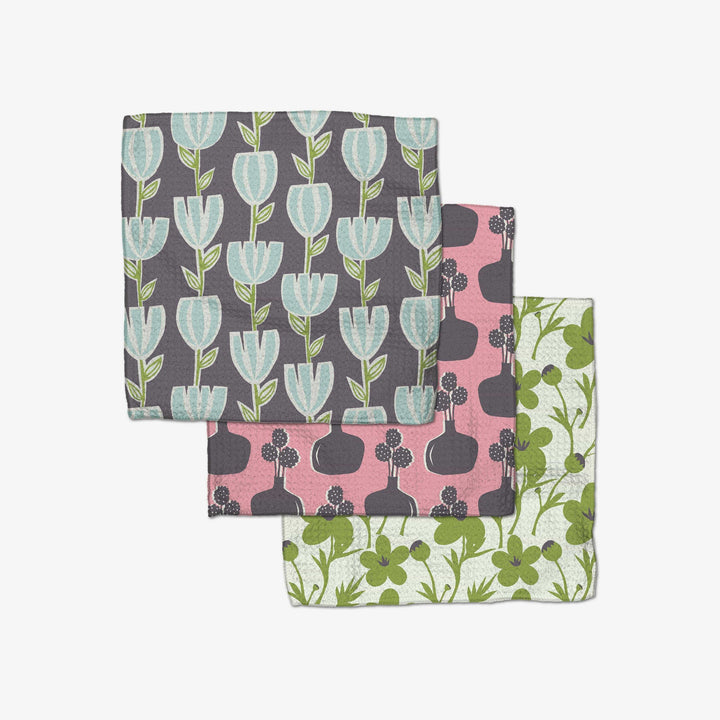 Geometry Spring Bouquet Dishcloth Set-Small Batch Specialty Gifts