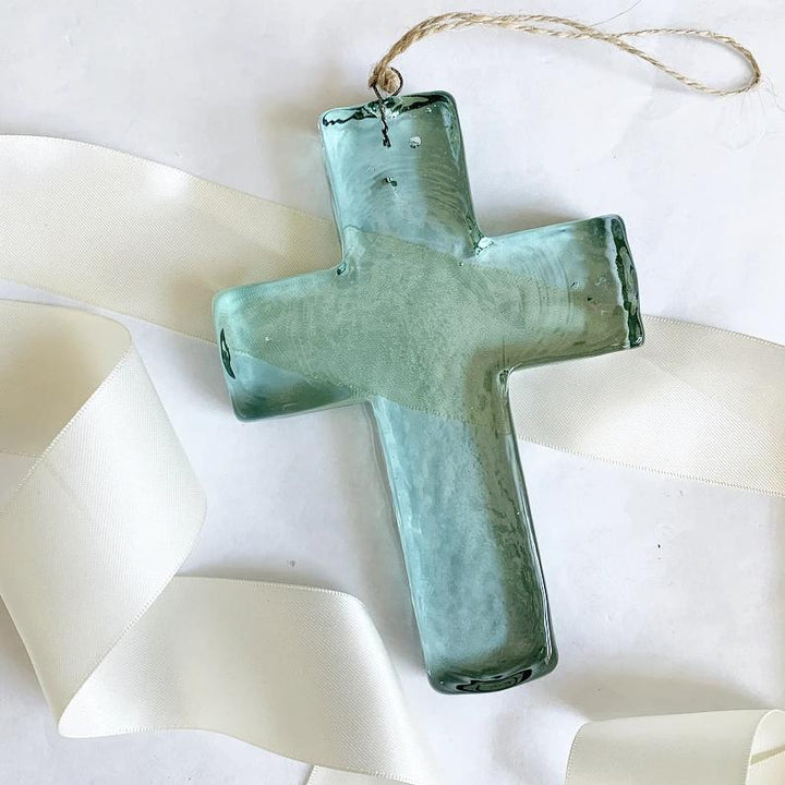Glass Cross Suncatcher - Small Batch Specialty Gifts