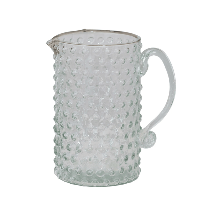 Glass Hobnail Pitcher - Small Batch Specialty Gifts