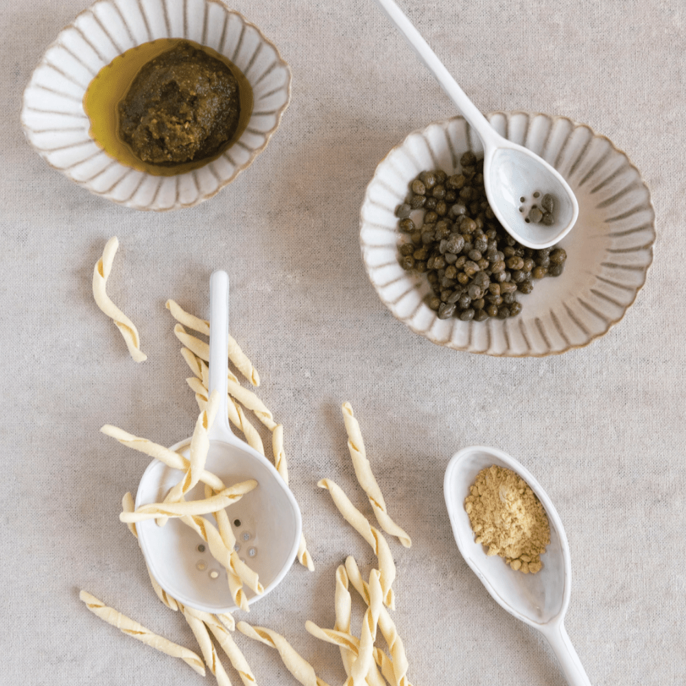 Stoneware Strainer Spoon - Small Batch Specialty Gifts