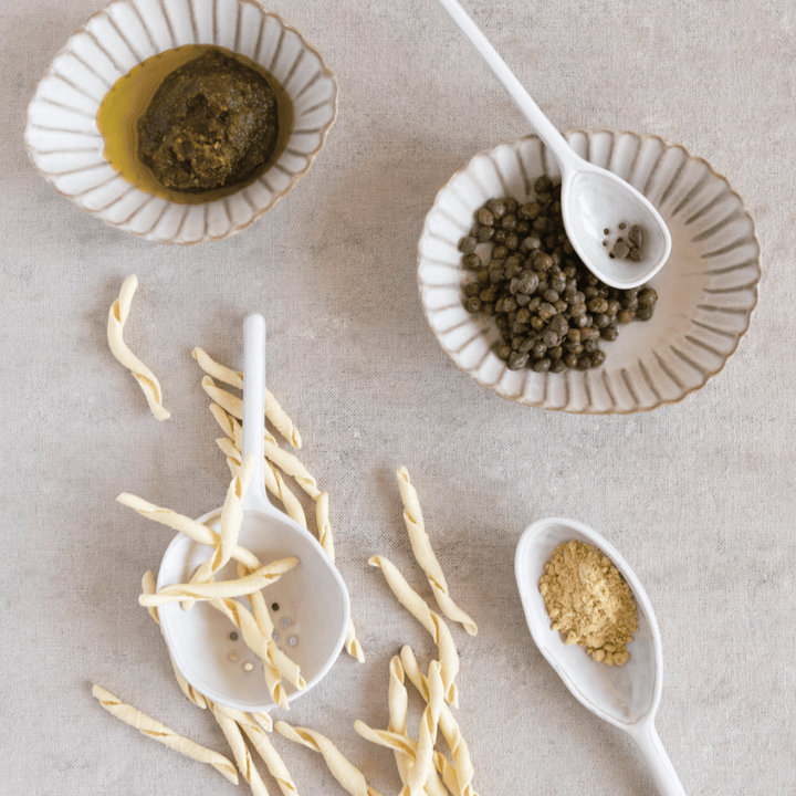 Stoneware Strainer Spoon - Small Batch Specialty Gifts